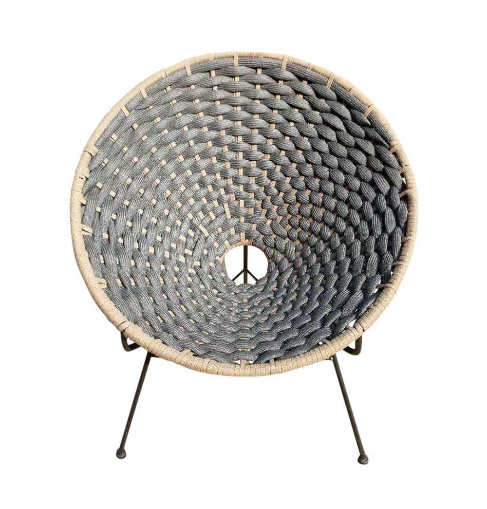 GFURN Lia Outdoor Lounge Chair - Waterproof Wicker Patio Furniture with Cushion for Garden, Poolside, Deck, and Backyard Relaxation