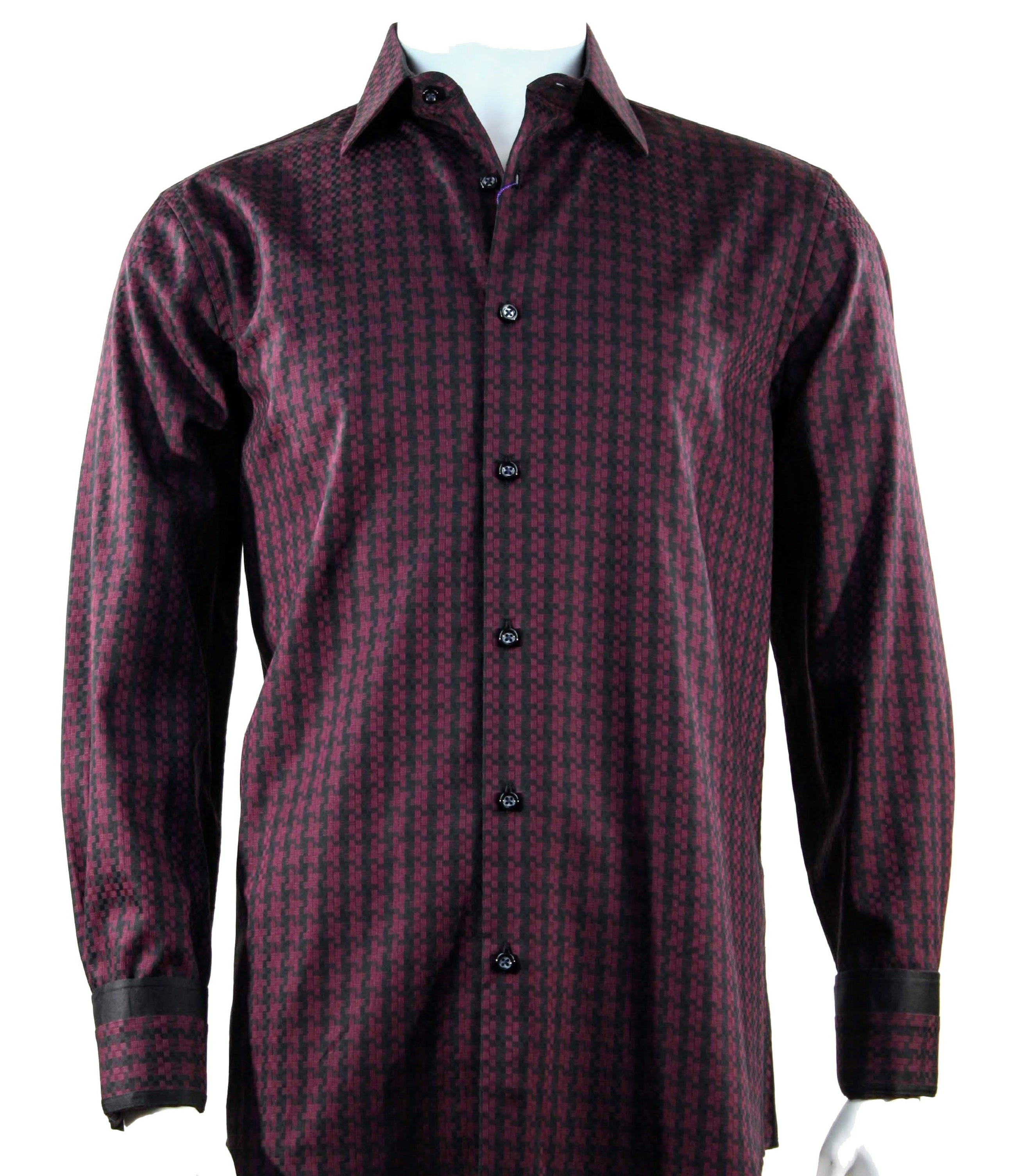 Cado Women's Long Sleeve Red Casual Shirt - Soft Cotton Blouse for Everyday Wear, Office & Date Night Outfits