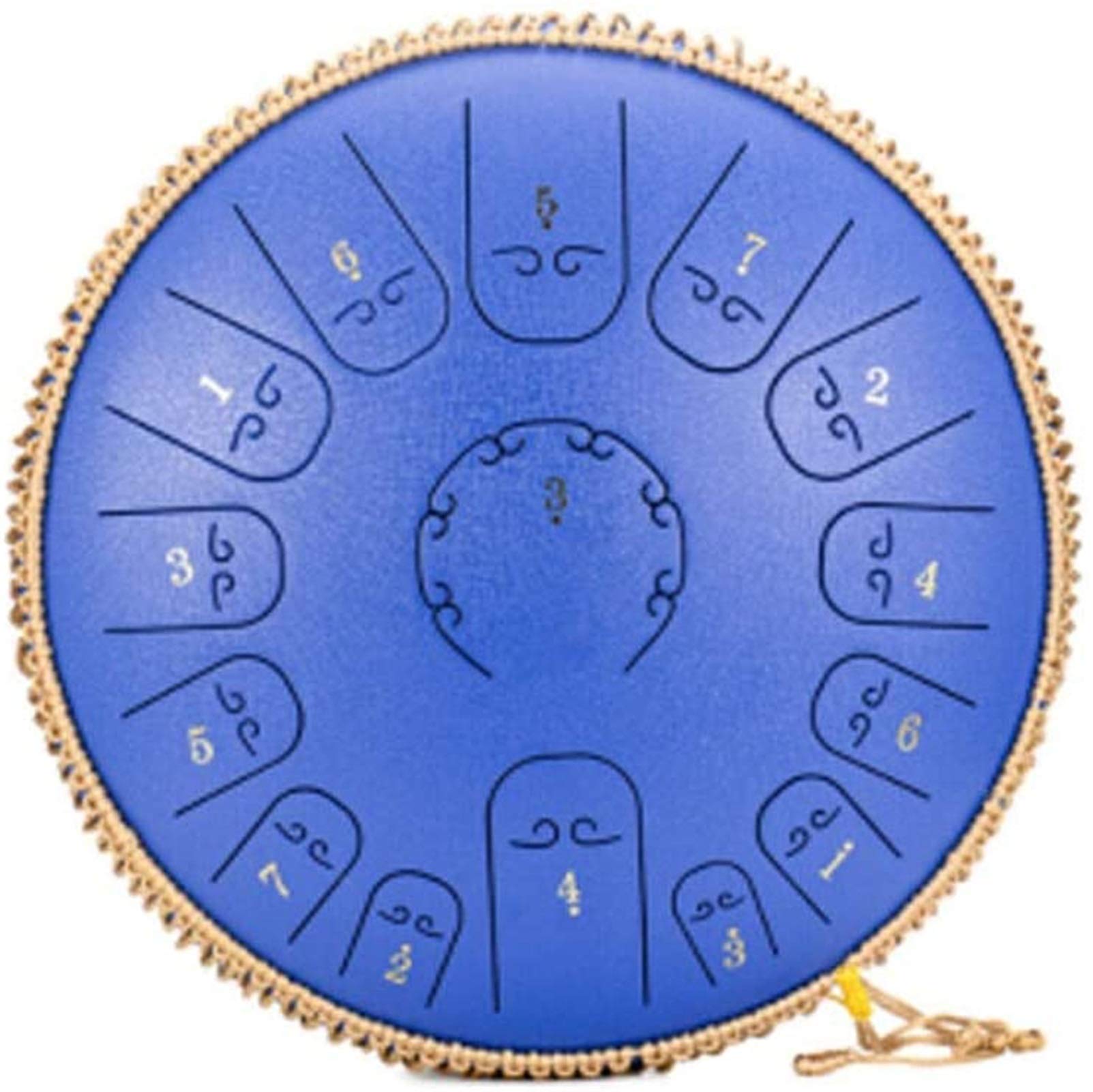 14 Inch Steel Tongue Drum - 15 Tone Handmade Healing Music Instrument with Drum Bag & Sticks (Blue) | Perfect for Meditation, Yoga, Sound Therapy & Musical Performances | Made in USA