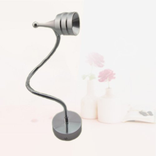 LUMINTURS 3W High Power LED Wall Sconce Spotlight - Adjustable Gooseneck Picture Light for Artwork, Gallery, Museum & Home Decor Lighting