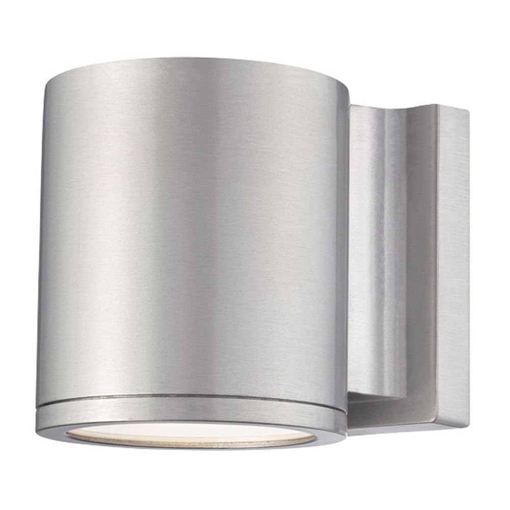 WAC Lighting WS-W2605-AL Dark Sky Friendly LED Outdoor Wall Light Fixture - 3000K Warm White, Brushed Aluminum, Single Light - Perfect for Porch, Patio, Garden & Exterior Home Lighting
