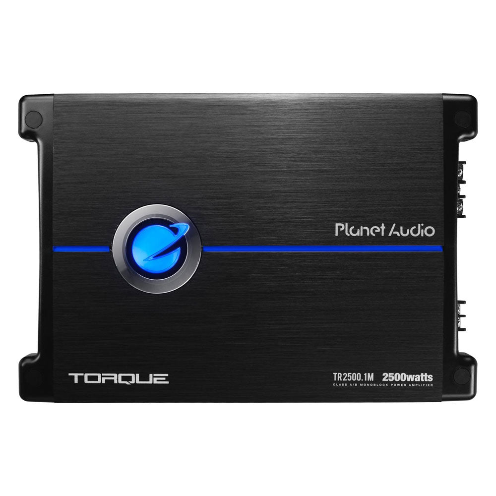 Planet Audio TR2500.1M Monoblock Car Amplifier - 2500W Max Power, 1 Ohm Stable, Class D, Bass Boost - Perfect for Car Audio Systems & Subwoofers
