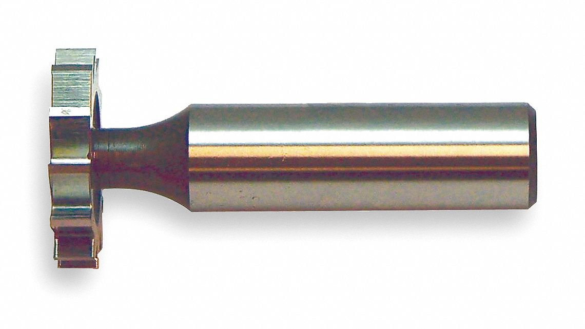 High-Speed Steel (HSS) Keyseat Cutter 1/2 Inch Size 204 Straight Shank - Perfect for Keyway Cutting in Metalworking, Machining, and DIY Projects