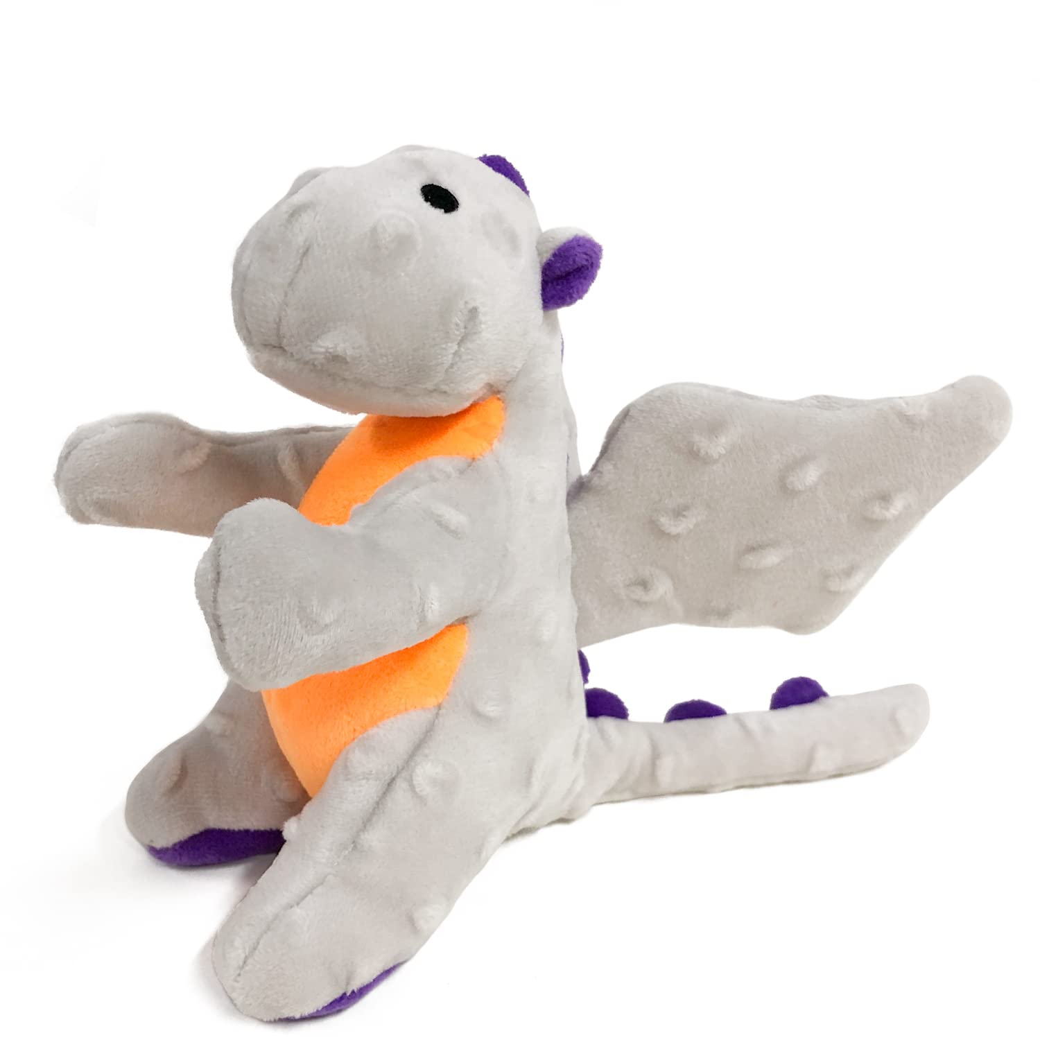 Durable Plush Dog Chew Toys - Grey T-Rex for Playtime