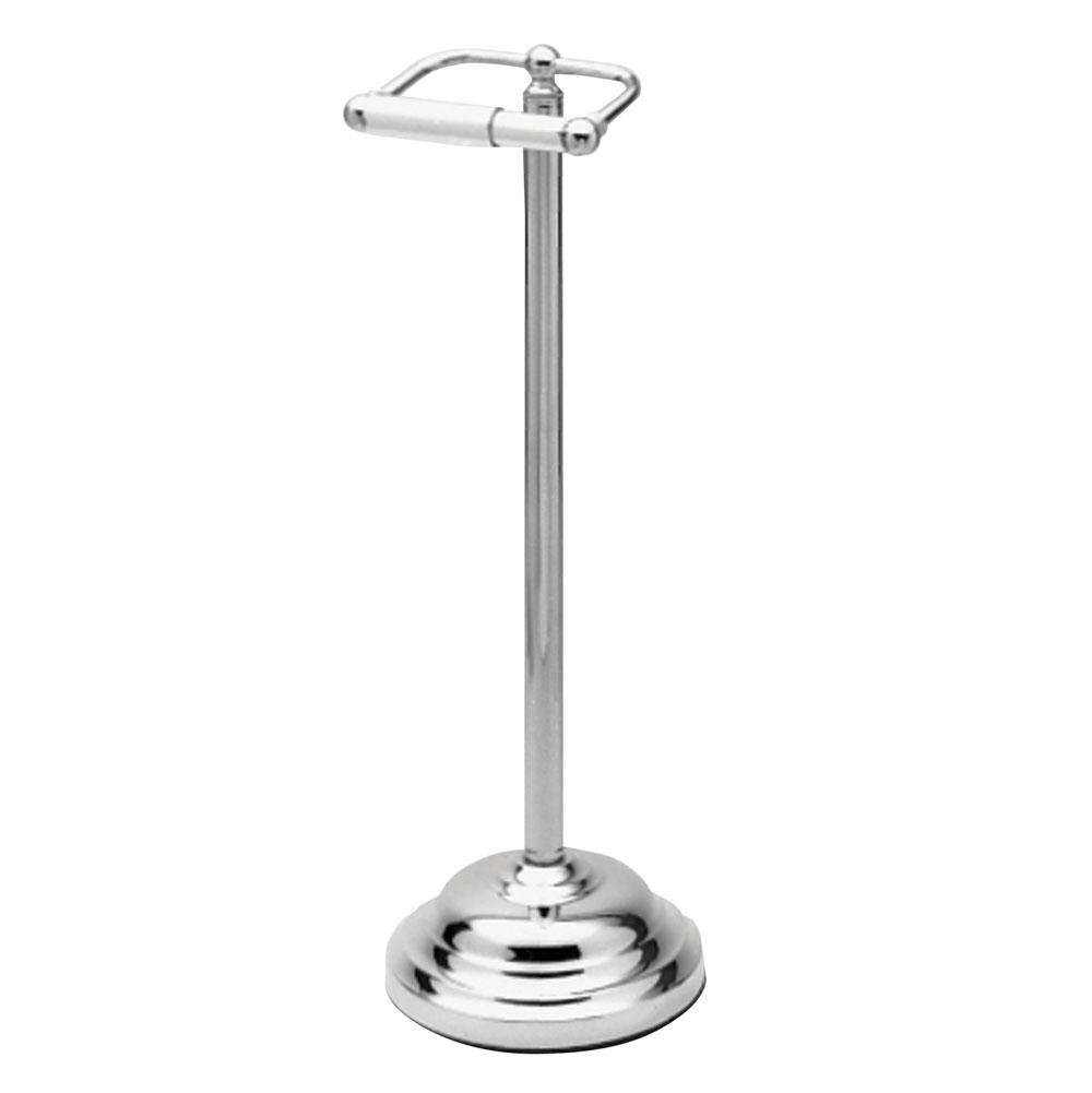 Newport Brass 10-81/15S Satin Nickel Annabella Freestanding Bathroom Tissue Holder - Elegant Toilet Paper Stand for Powder Rooms & Luxury Bathrooms