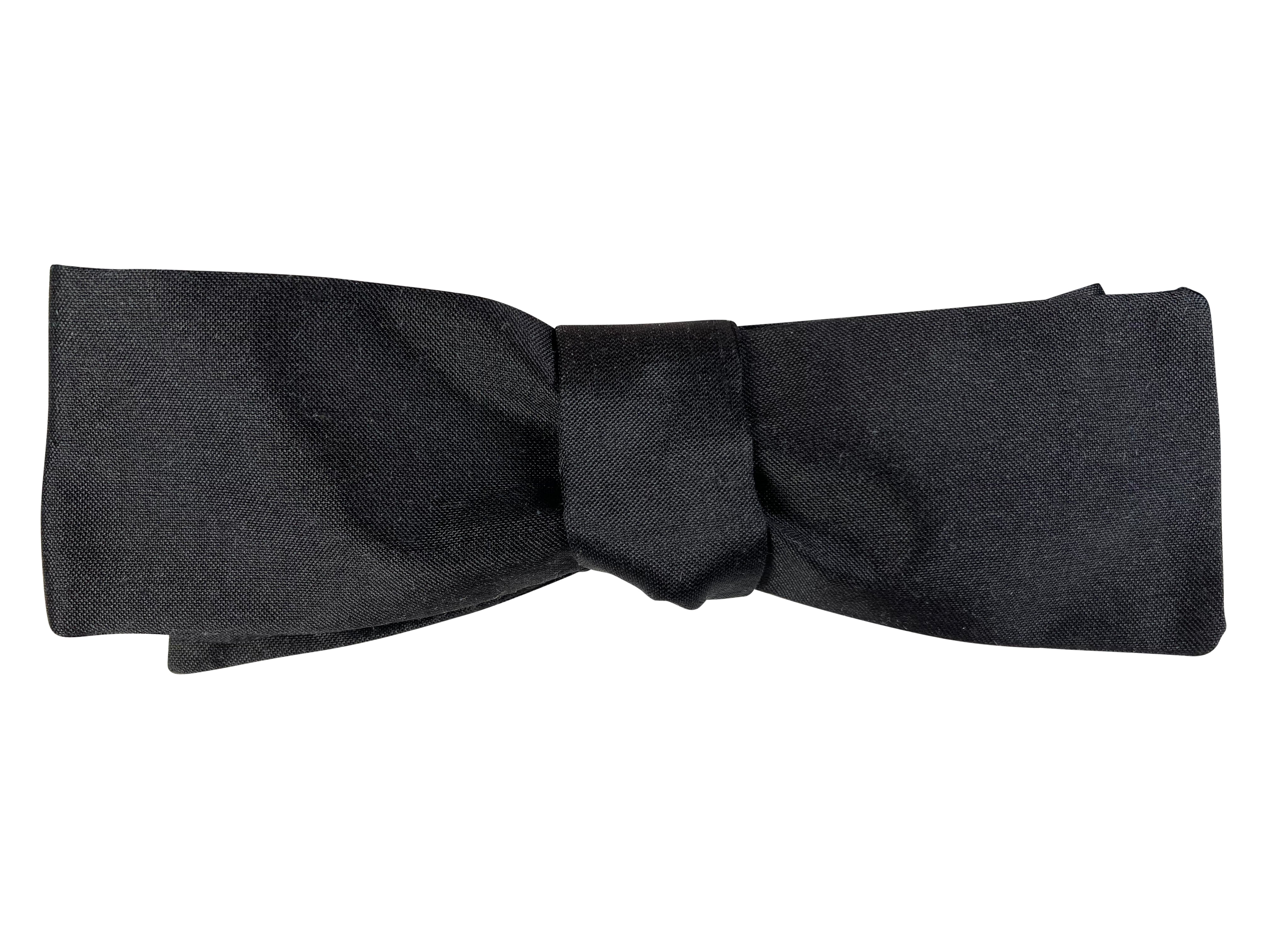 Slim Skinny Black Batwing Silk Self-Tie Bow Tie for Men - Elegant Formal Wear for Weddings, Prom, and Special Occasions