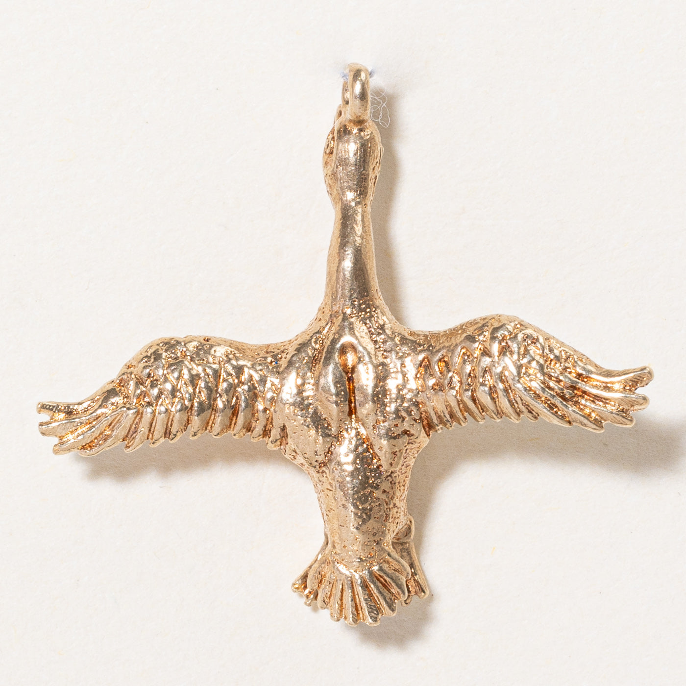 10K Yellow Gold Flying Bird Charm Pendant Necklace - Dainty & Elegant Jewelry for Women - Perfect for Everyday Wear, Gifts & Special Occasions