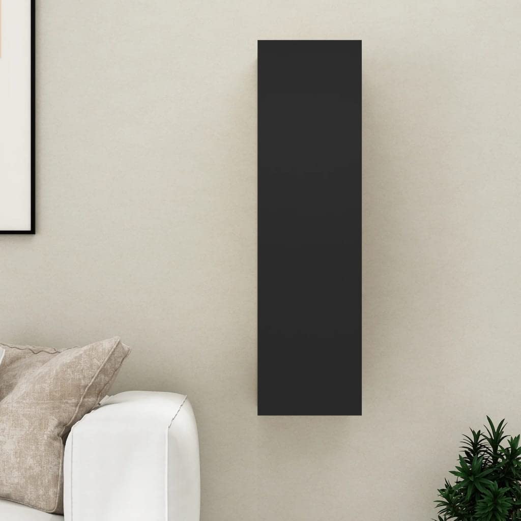 Modern Black TV Stand Entertainment Center - 12