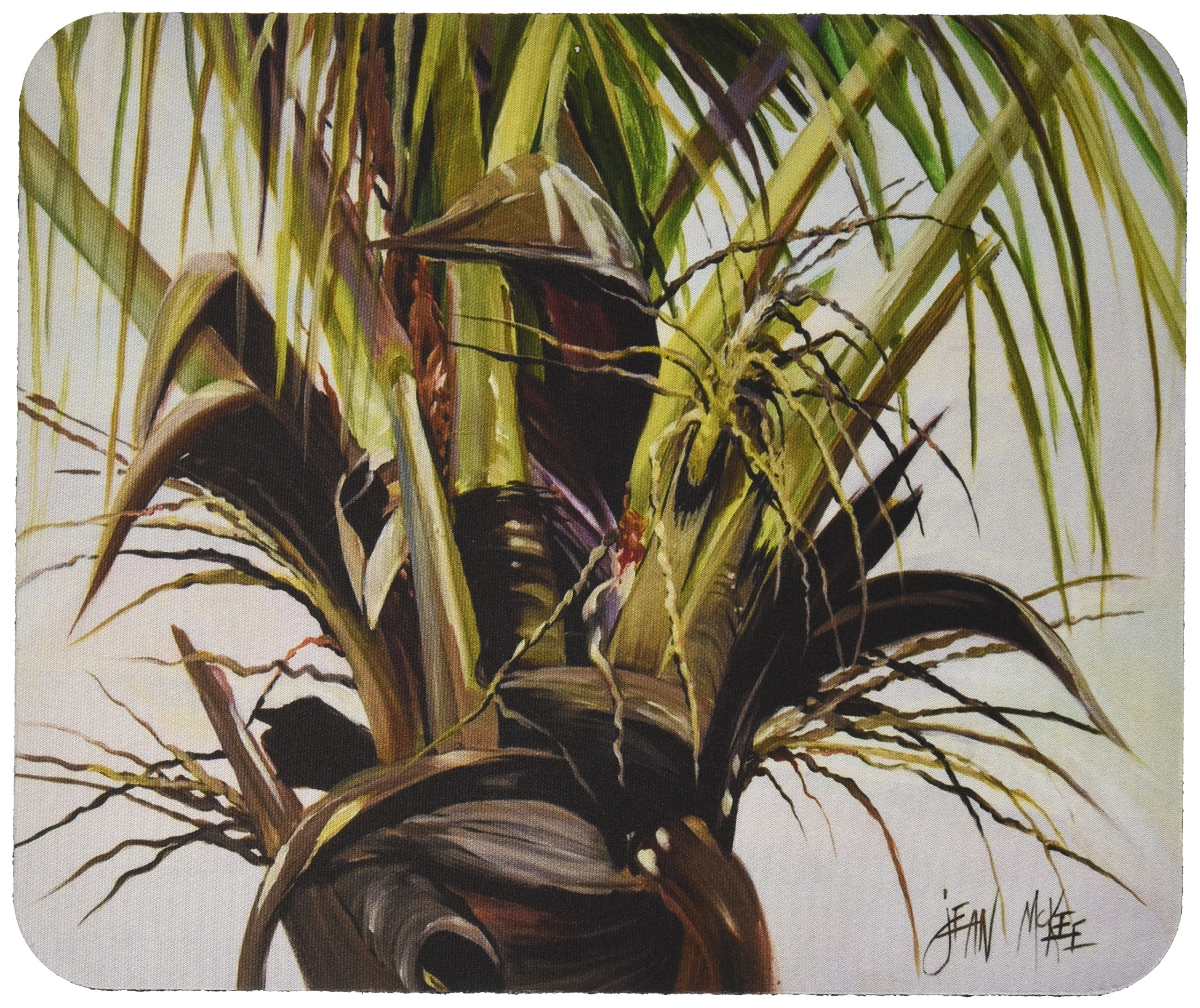 Top Palm Tree Mouse Pad - Heat Resistant Hot Pad & Trivet for Home Office, Gaming, Computer & Laptop - Large Washable Mouse Mat for Work & Decor - Perfect for Tropical Theme Desks & Kitchen Use