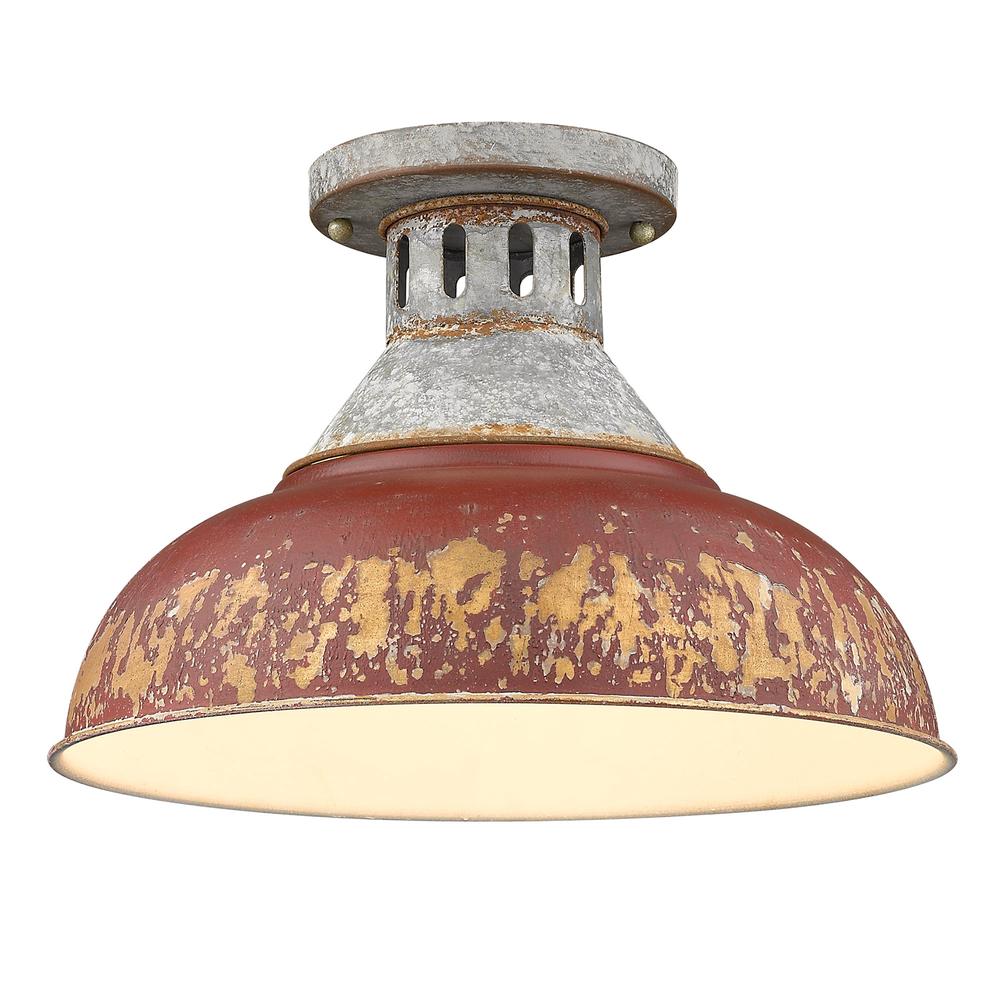 Esme Semi Flush Mount Ceiling Light - Modern LED Fixture for Bedroom, Living Room & Hallway - Energy Efficient Lighting with Dimmable Warm White Glow