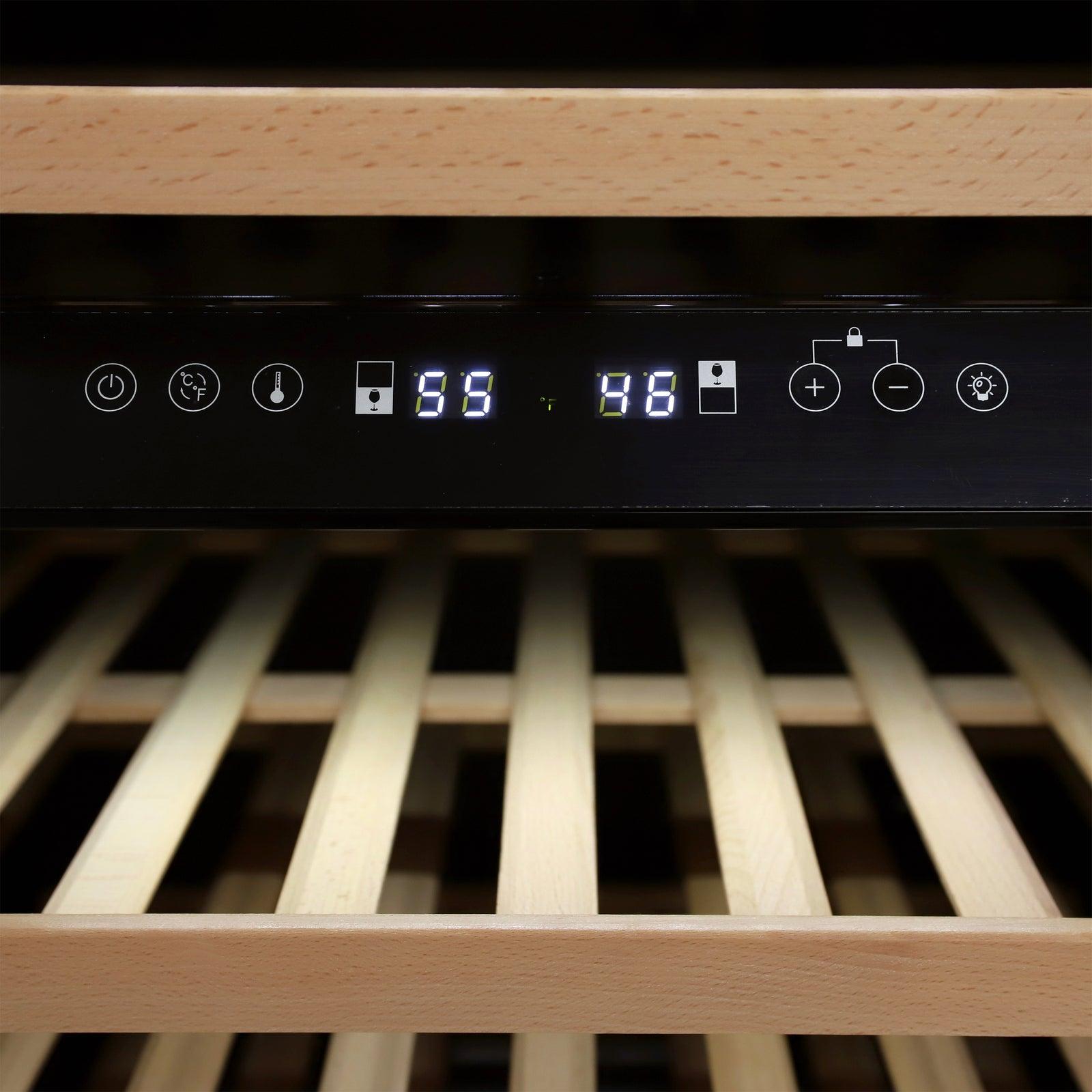 Avanti WCD46DZ3S 43-Bottle Dual Zone Wine Cooler - Premium Designer Series for Home & Restaurant Wine Storage