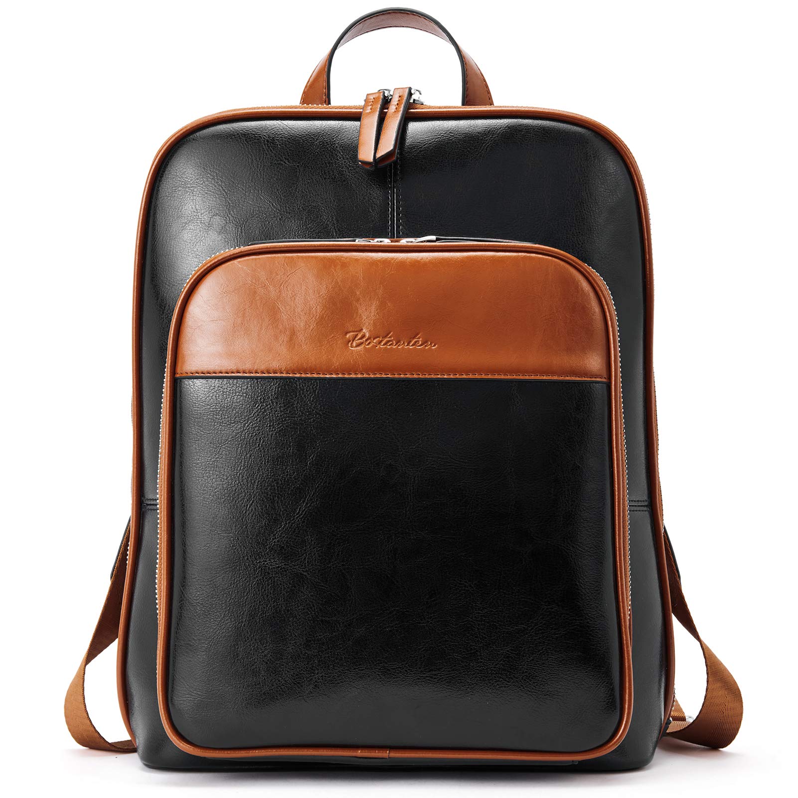 BOSTANTEN Genuine Leather Backpack Purse for Women - Stylish College Backpack, Travel Laptop Bag - Perfect for Work, School & Daily Commute