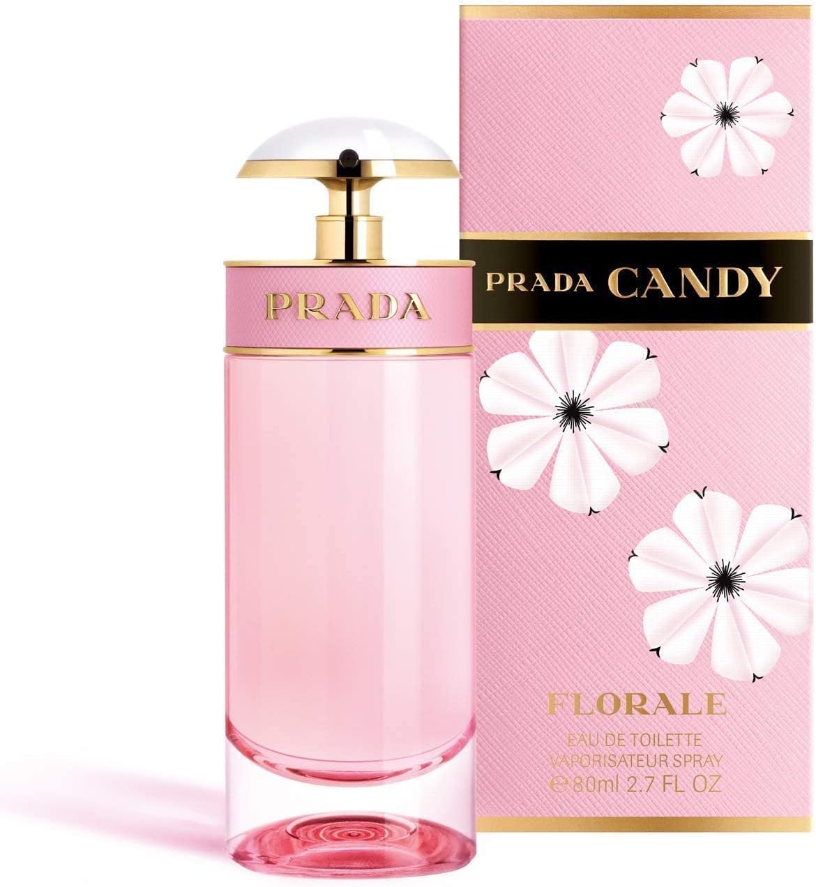 Prada Candy Florale Eau De Toilette Spray for Women - Floral Perfume, 2.7 Ounce / 80ml - Long Lasting Fragrance for Date Night & Special Occasions