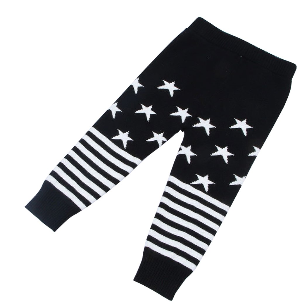 Wennikids Girls Winter & Spring Knit Crochet Leggings - Soft Cotton Stretchy Kids Pants for Playdates, School & Outdoor Activities