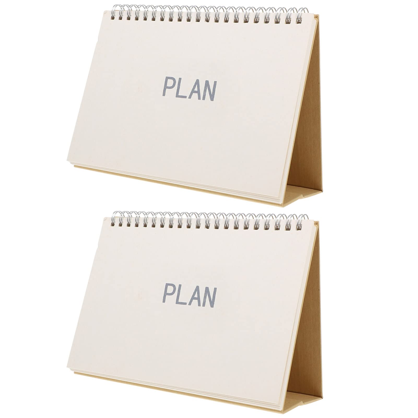 NUOBESTY 2-Pack Minimalist Undated Desk Calendar Pad - Non-Dated Monthly Planner for Home & Office, Schedule Organizer, Productivity Notepad - Perfect for Work Desks, Study Areas & Home Offices