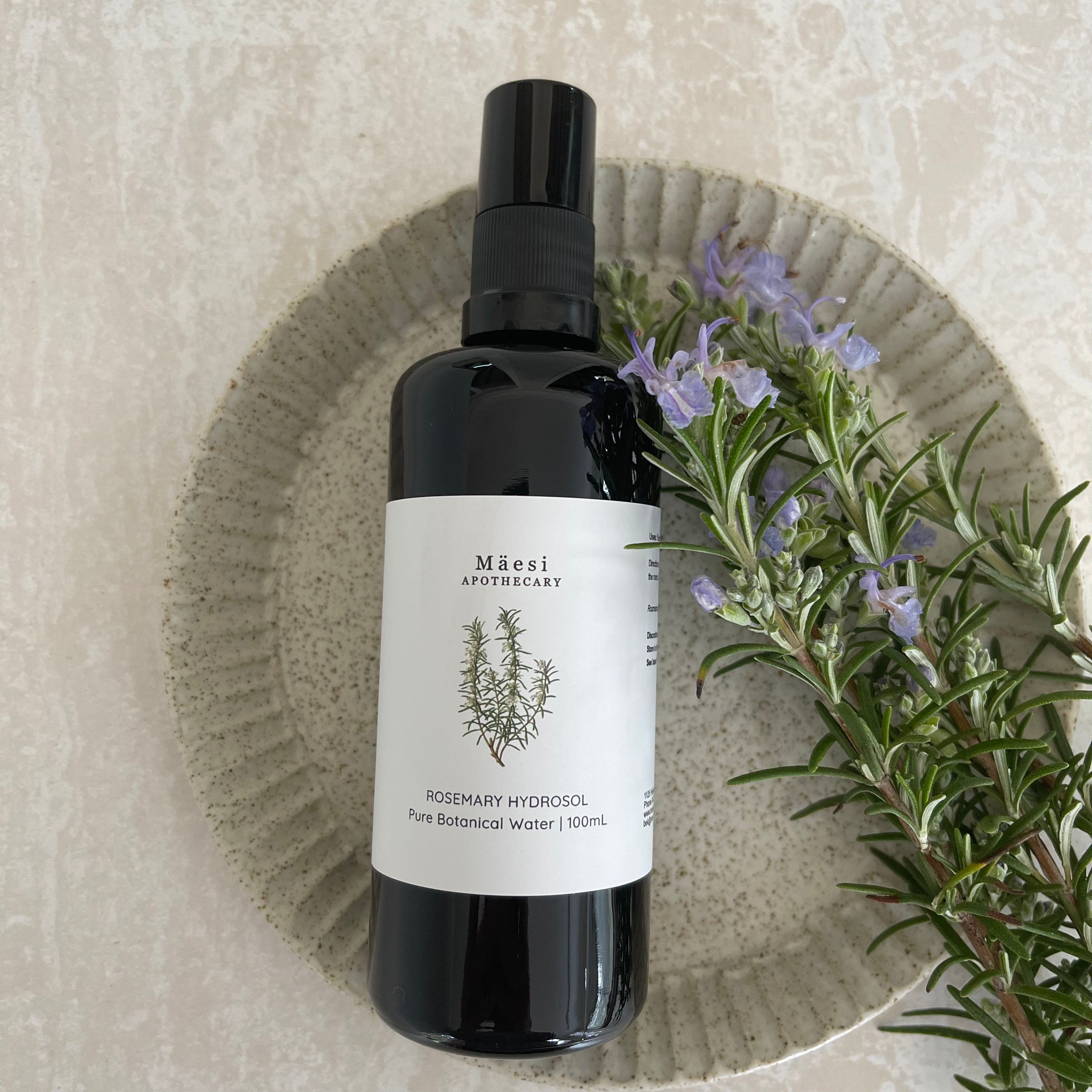 Organic Rosemary Hydrosol Facial Toner & Skin Mist - 100% Pure, Natural, Alcohol-Free for Hydration & Glow | Perfect for Daily Skincare, Aromatherapy & Hair Care