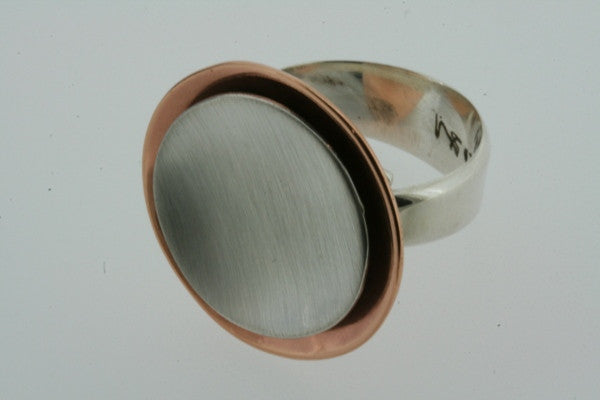 Premium Copper & Silver Stackable Cup Rings - Elegant Minimalist Jewelry for Women - Perfect for Layering, Gift Giving & Everyday Wear