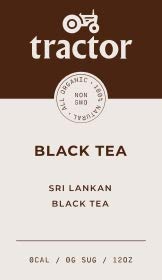 Organic Tractor Unsweetened Black Tea Concentrate - 12 Pack | Premium Brewed Tea for Iced Tea, Cocktails & Cooking | High-Quality Tea Extract for Home & Commercial Use