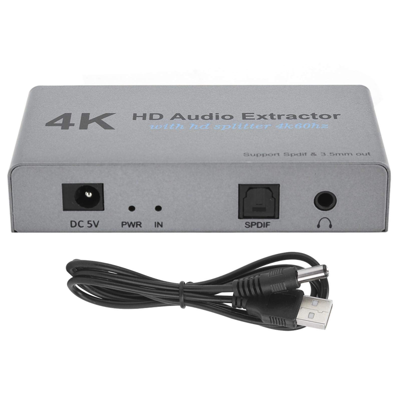 Shipenophy High Resolution Compact Audio Separator 2 Converter - Digital Audio Extractor for PC/Laptop, Portable & Lightweight - Perfect for Home Theater, Gaming, and Streaming Setup