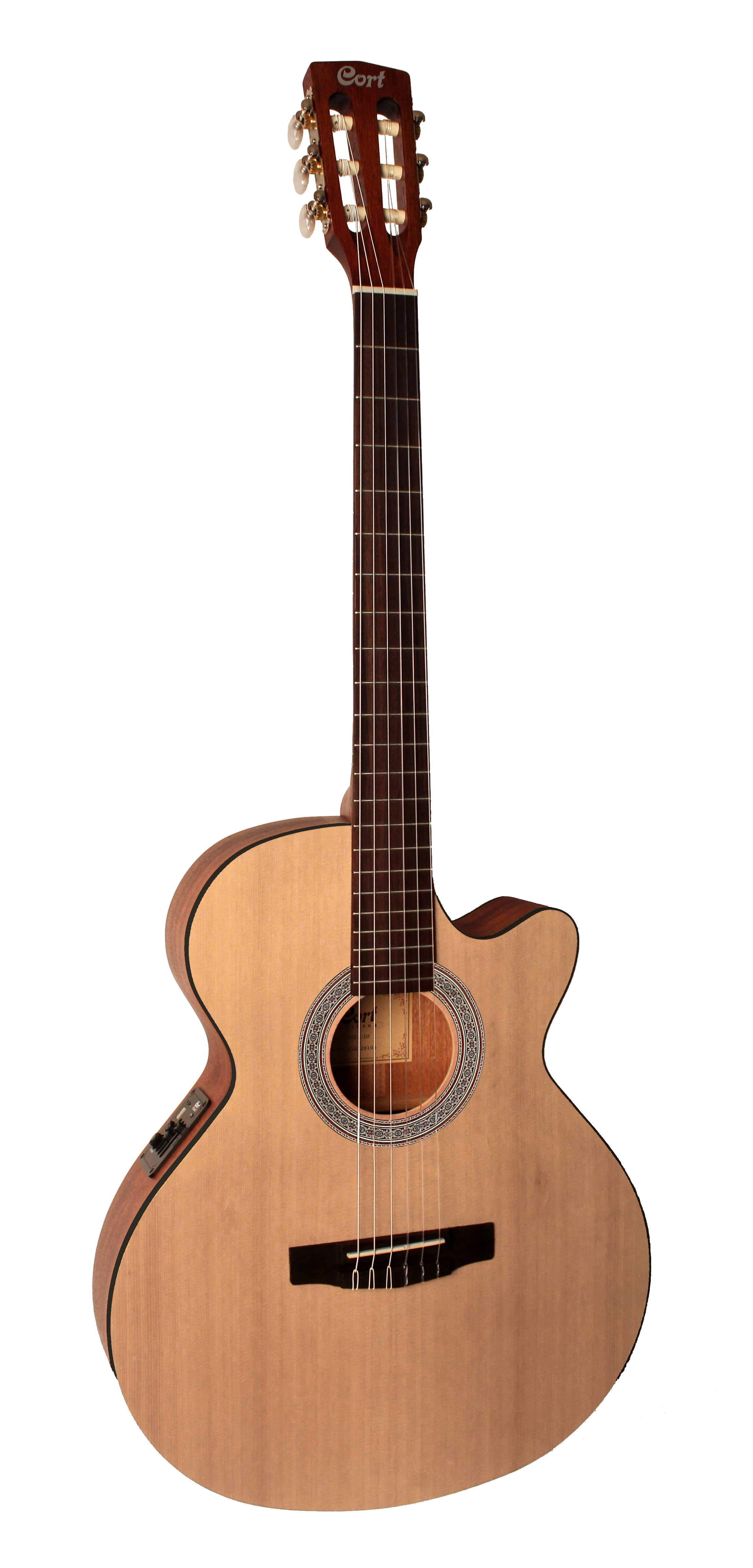 Cort CEC1 OP SLIM CLASSIC Cutaway Acoustic Guitar - Open Pore Natural Finish, Slim Body for Comfortable Play | Perfect for Beginners, Travel & Live Performances