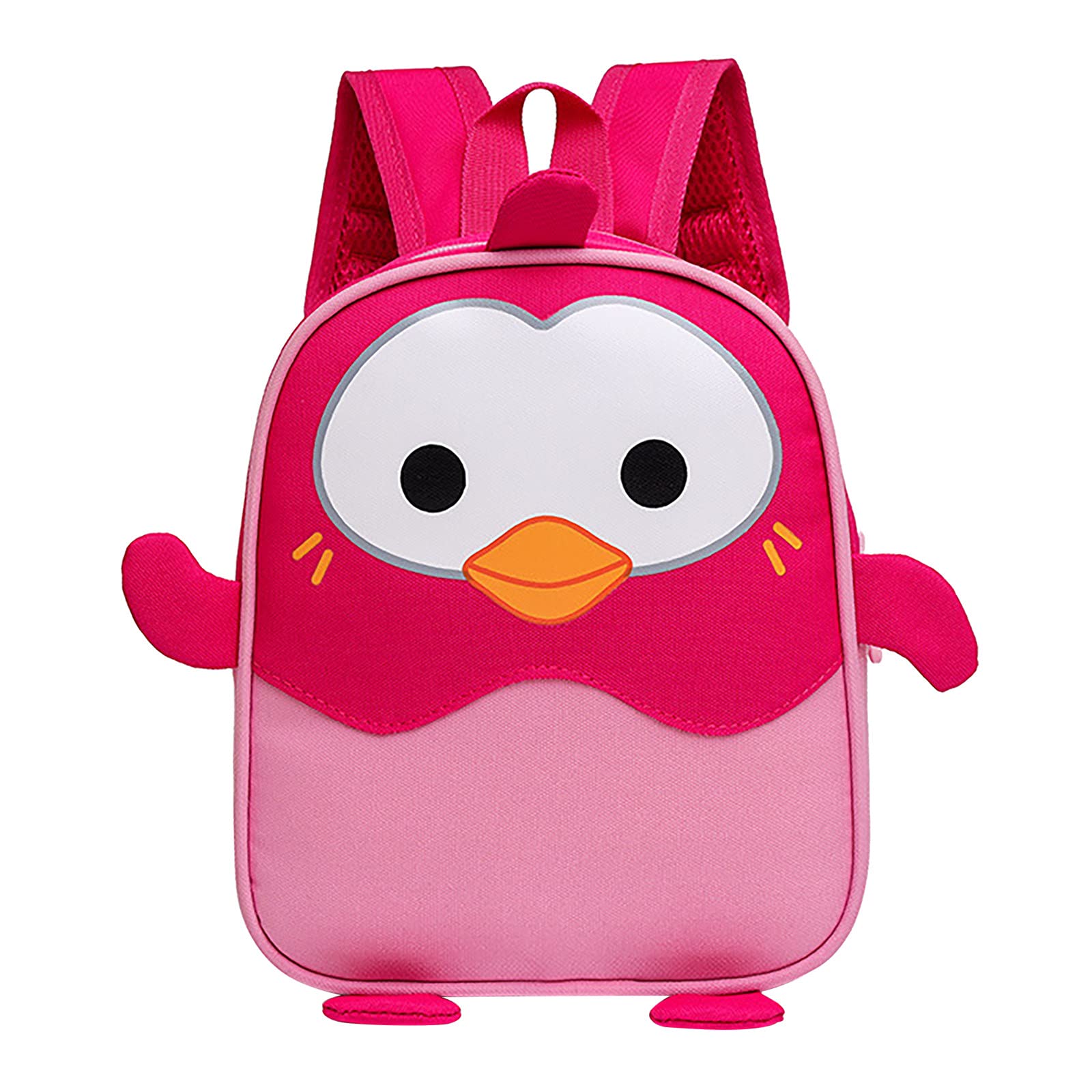 Cute Penguin Animal Backpack for Women & Kids - Lightweight Travel Backpack, School Bag, Toddler Daypack - Red One Size - Perfect for School, Travel & Daily Use