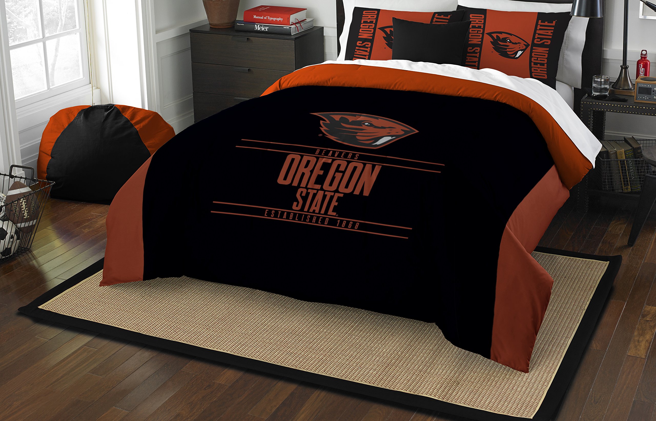 Northwest NCAA Unisex Comforter and Sham Set - College Team Bedding for Dorm Rooms & Game Day Decor - Perfect for Fans & Students
