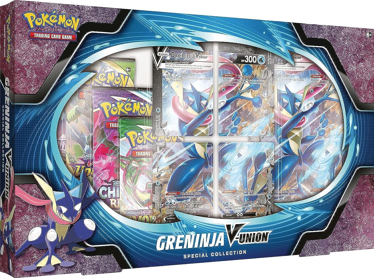 Pokemon V-Union Special Collection - Greninja Gold Star Card Set | Rare Trading Cards for Collectors & Battles | Perfect for Pokemon TCG Tournaments & Gifts