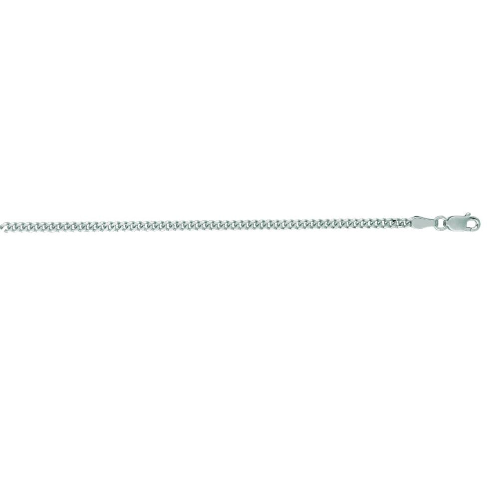 14K Gold 2.2mm Gourmette Chain Necklace for Women - Dainty Delicate Layering Jewelry - Perfect for Everyday Wear, Gift Giving & Special Occasions