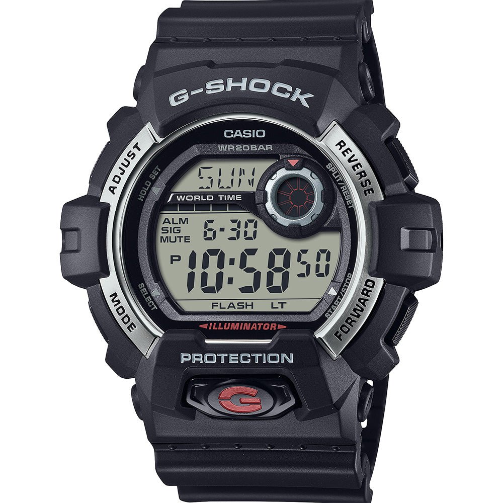 Casio G-Shock G8900S-1D Digital Sports Watch for Men - Shock Resistant, Waterproof, Stopwatch, Countdown Timer - Perfect for Outdoor Activities, Running, Hiking, and Extreme Sports