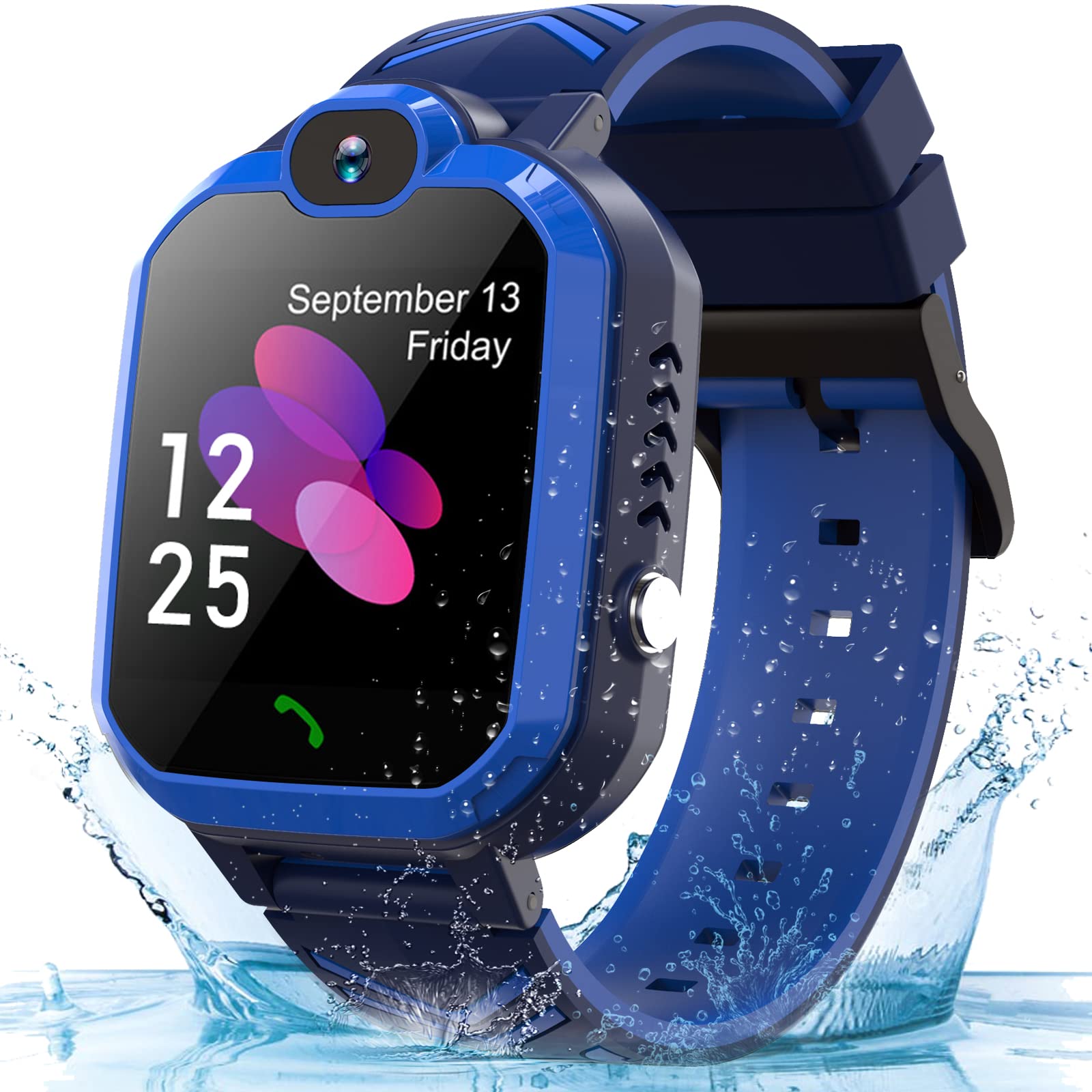 Smart Watch for Kids with Calling, 8 Games, Music Player, Camera & SOS Alarm - Touch Screen Learning Toy for Boys & Girls Ages 3-12 - Perfect for Birthday Gifts, Outdoor Play & School Safety