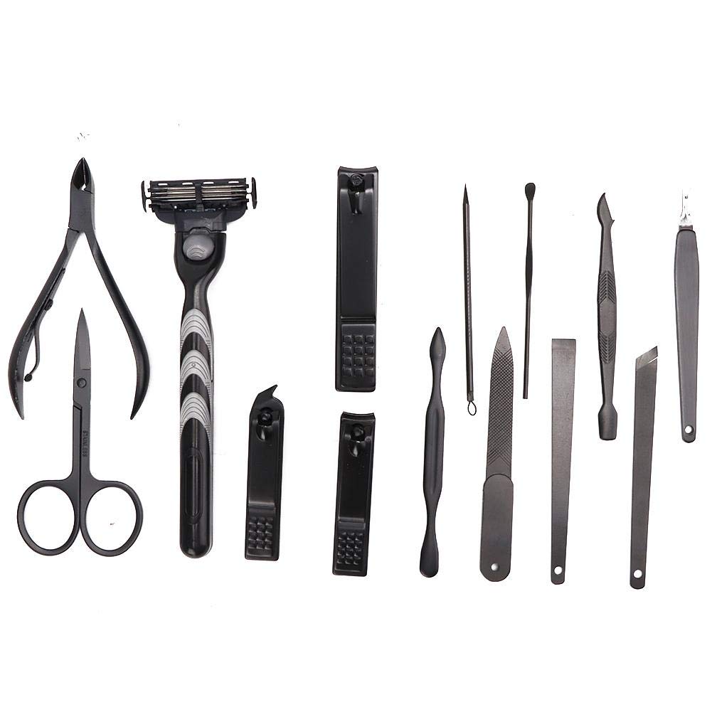 Premium Portable Nail Clipper Set - Professional Stainless Steel Nail Care Kit for Home, Salon & Travel (Black & Red) | Perfect for Manicures, Pedicures & On-The-Go Grooming