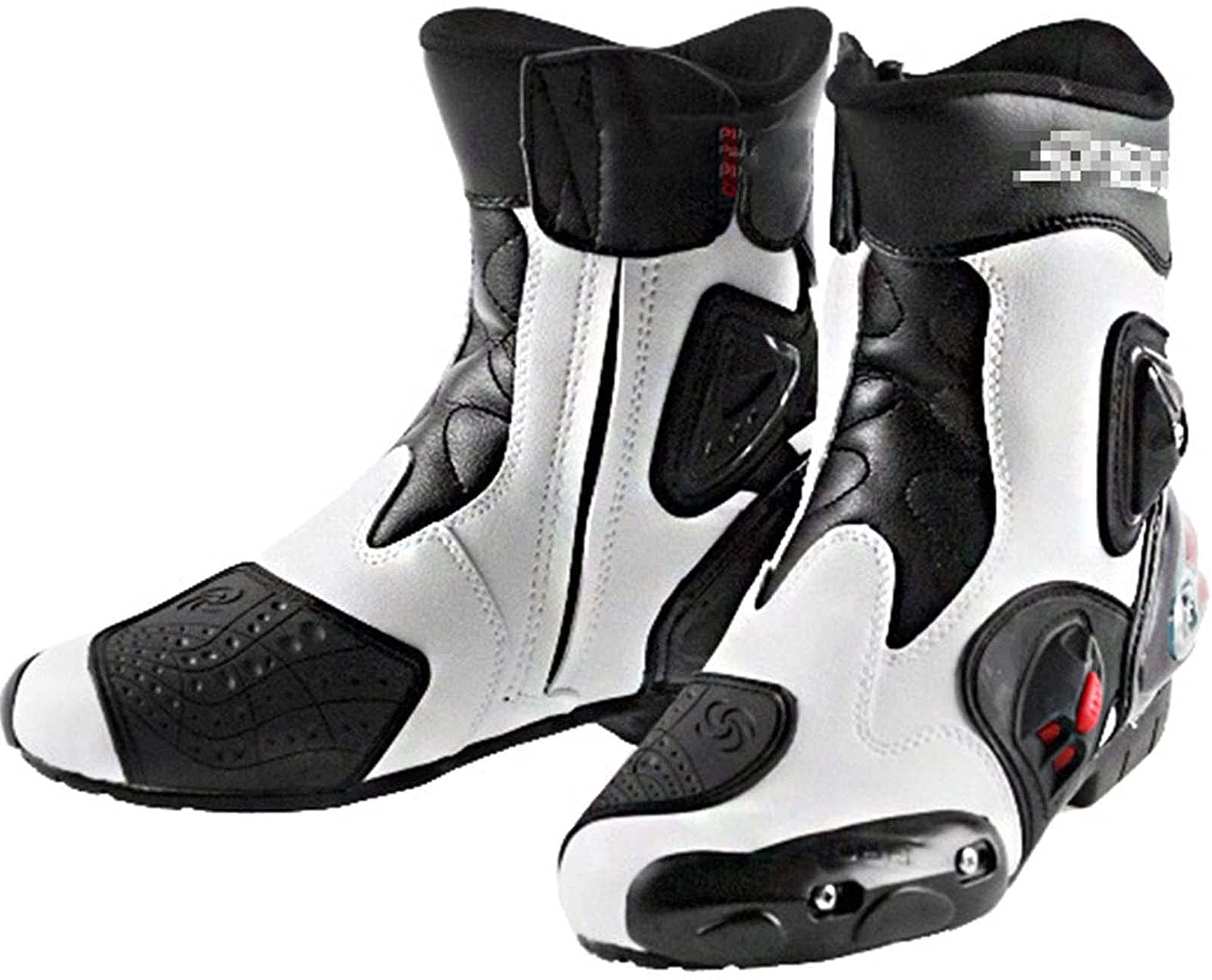 **Men's Anti-Slip Waterproof Motorcycle Boots - High Ankle Armored Sports Shoes for Scooter & Motorbike Riding - Durable & Comfortable for Daily Commute & Adventure**