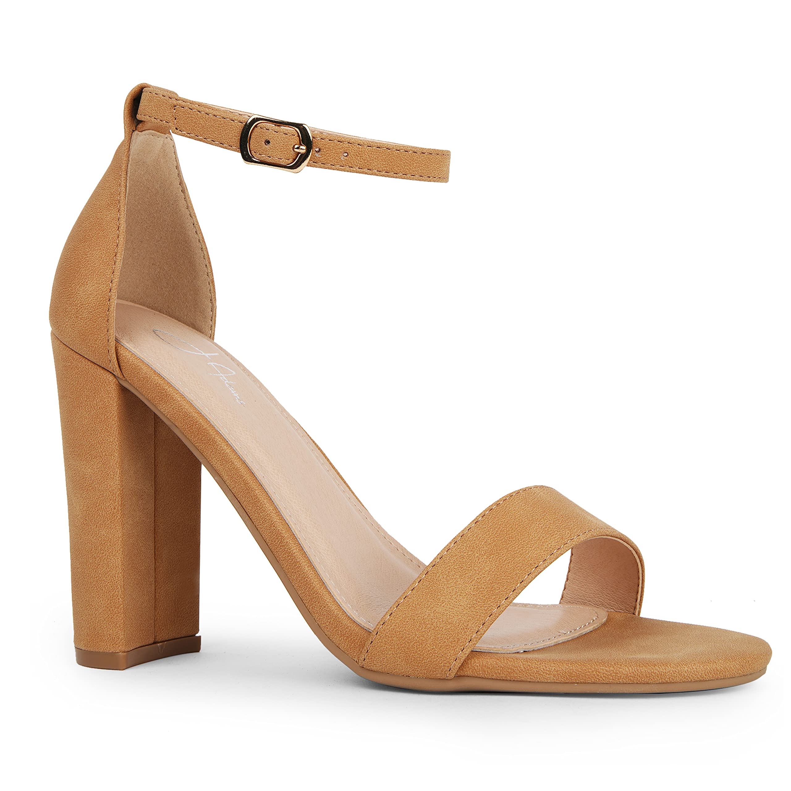 J. Adams Shirley Women's Ankle Strap High Heel Sandals - Elegant Dressy Pumps for Weddings, Parties & Evening Events