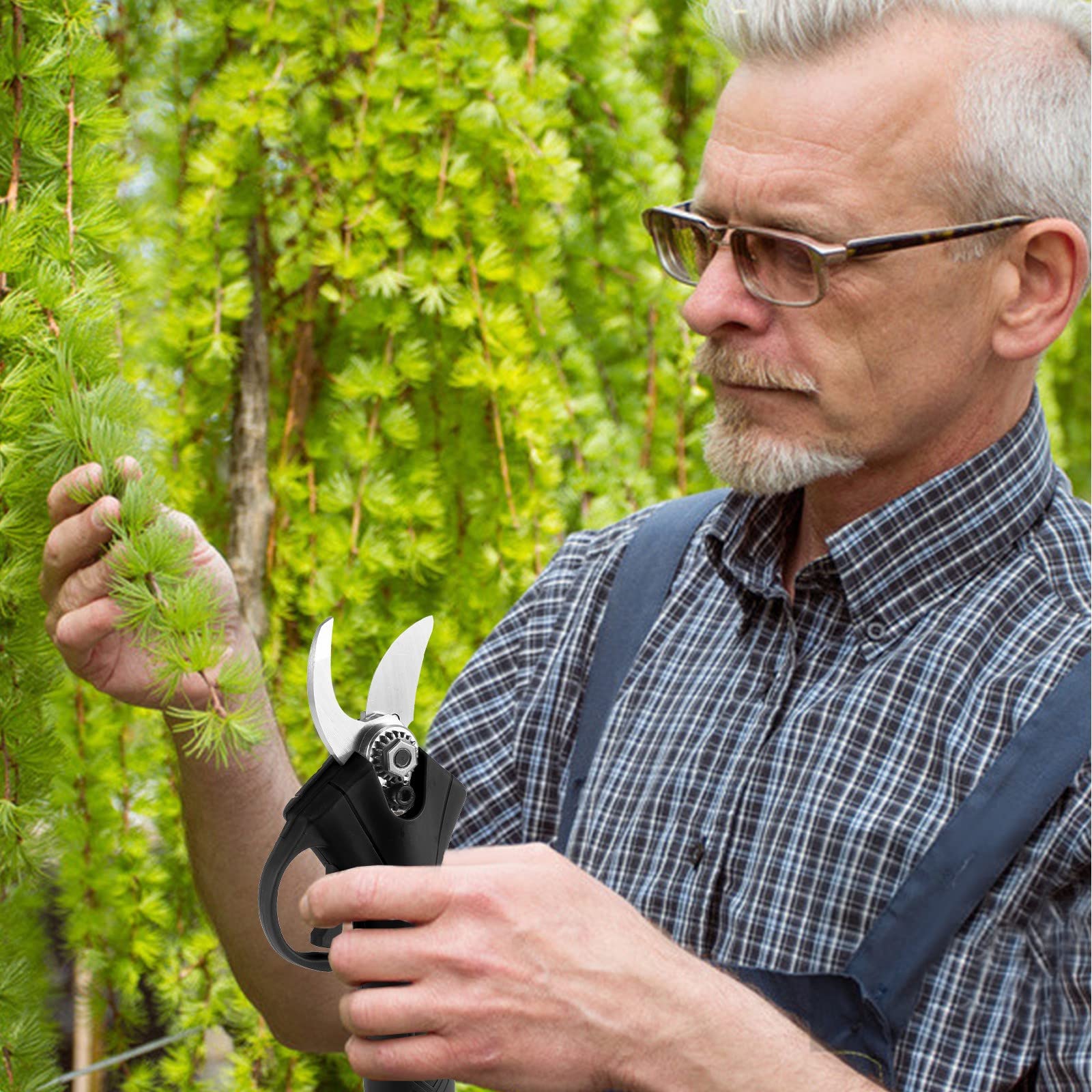 88V Cordless Electric Pruning Shears - Rechargeable Branch Trimmer & Garden Scissors for Trees, Shrubs, and Plants | Perfect for Gardening, Landscaping, and DIY Tree Care