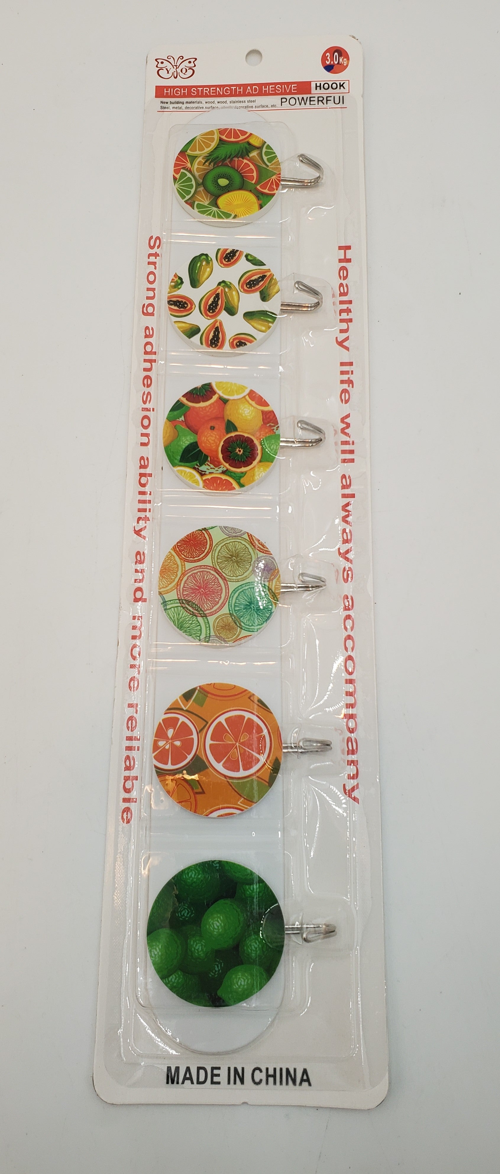 6-Pack Self-Adhesive Hooks - Heavy Duty Wall Hooks for Hanging Coats, Keys, Towels & Home Decor - Perfect for Kitchen, Bathroom, Bedroom & Office Organization