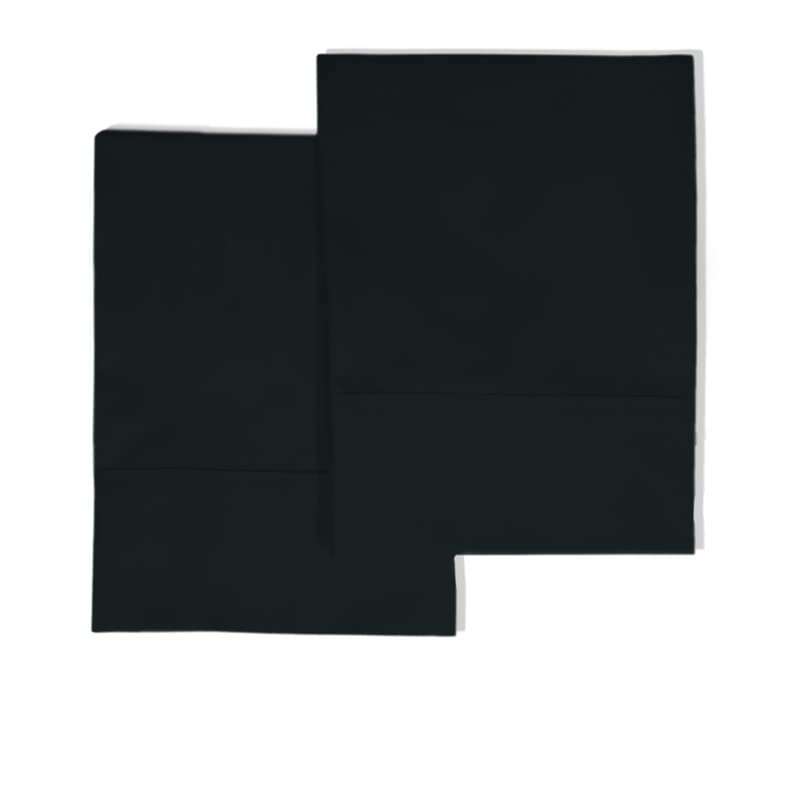 Premium 1000 Thread Count King Size Pillowcases Set of 2 - 100% Long Staple Cotton Sateen Weave Luxury Pillow Covers (Black) for Bedroom, Hotel & Home Decor - Ultra Soft Breathable Bedding Accessories