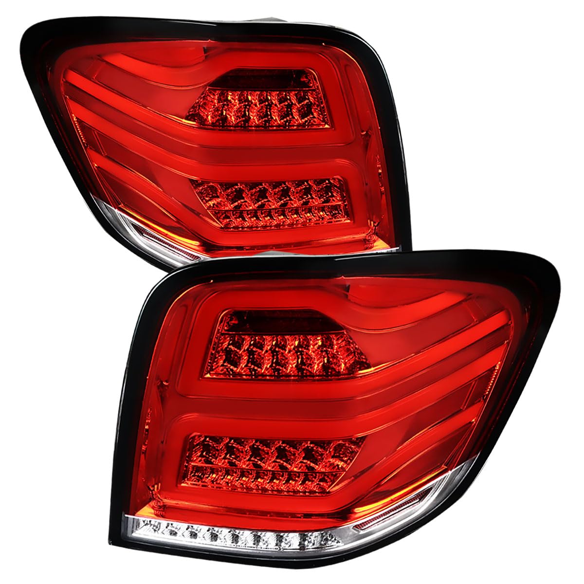 2006-2011 Car Model LED Tail Lights - Red Clear Full LED Brake Lamps for Enhanced Visibility & Style | Perfect for Night Driving & Custom Car Upgrades