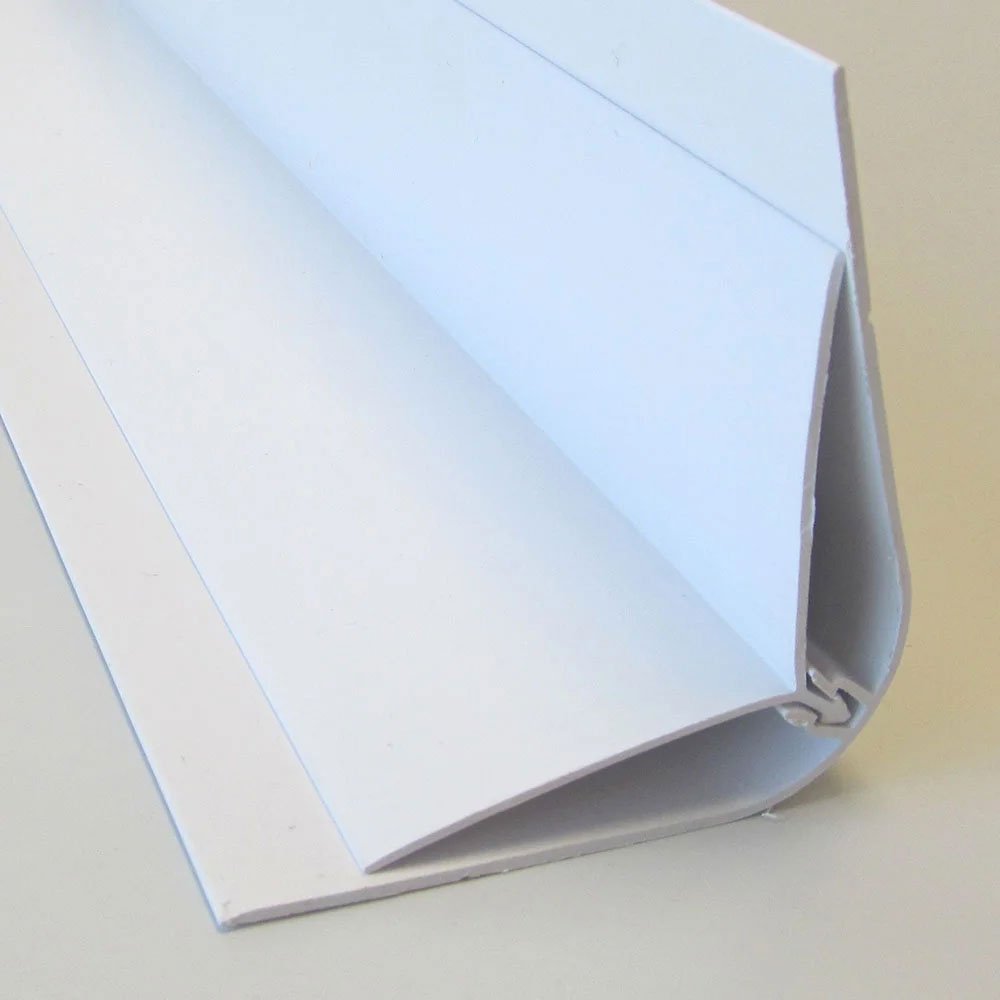 EZ Liner™ 12' PVC 2-Piece Male & Female Multi-Corner Trim - Ultra Durable for Home & Office Decoration - Perfect for Wall Edges, Door Frames and Furniture Protection