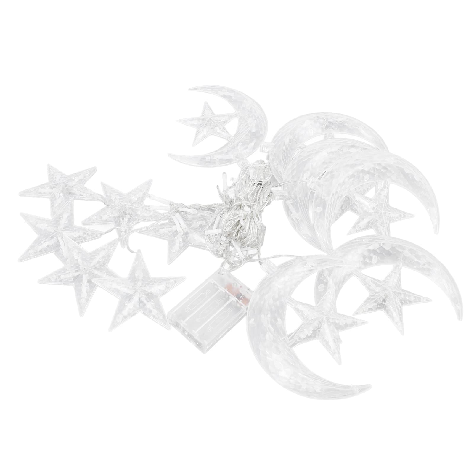 Decorative String Lights - Beautiful Star & Moon Fairy Lights for Ramadan, Parties & Home Decor | Safe, Durable & Waterproof LED Lights for Indoor/Outdoor Use