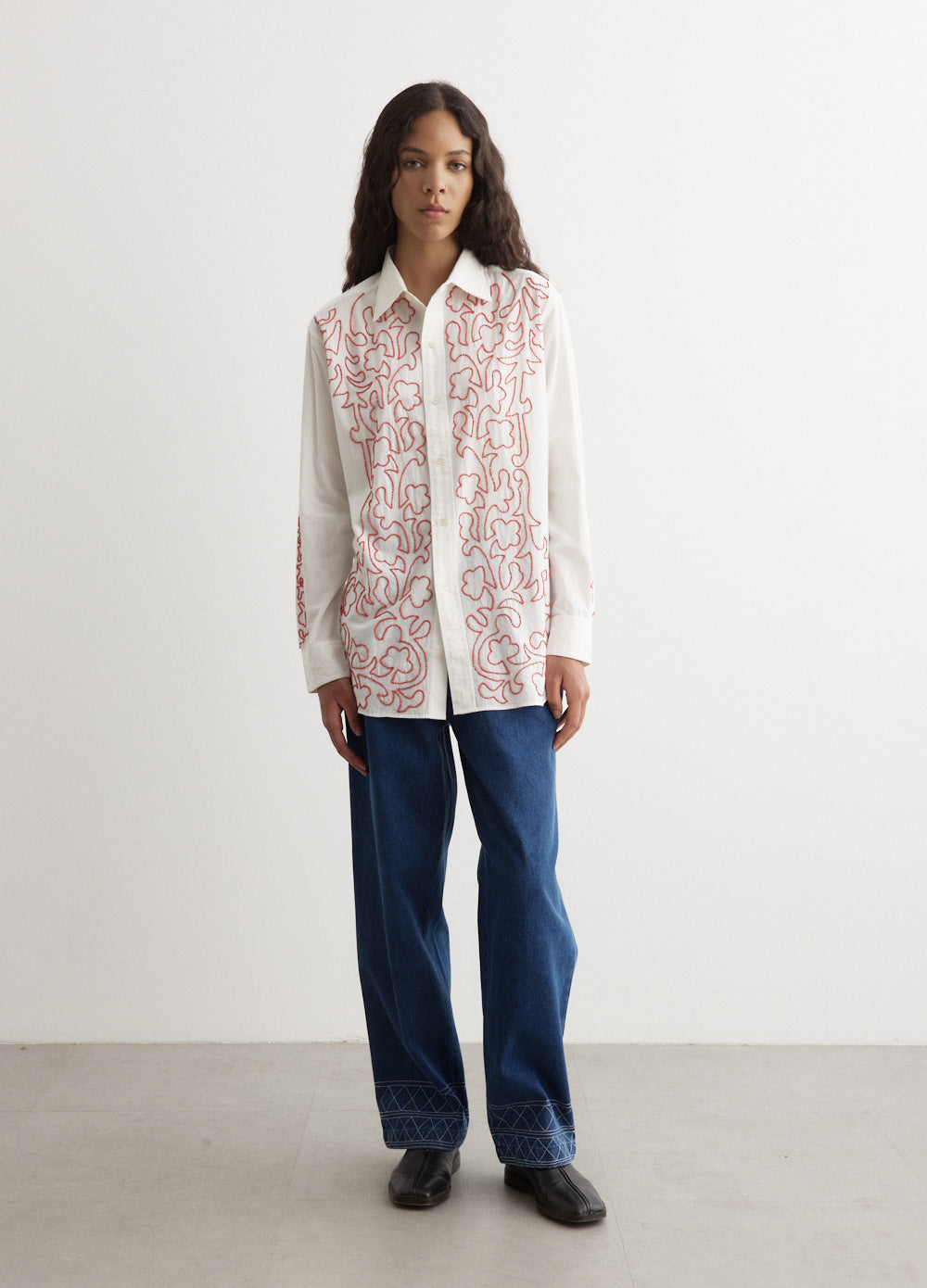 Stylish Beaded Crossvine Blouse for Women - Trendy Boho Embroidered Top for Casual & Party Wear