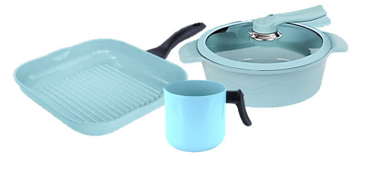 JADECOOK 4-Piece Casserole Set with Jade Pot - Nonstick Ceramic Cookware for Baking, Roasting & Serving - Perfect for Oven, Stovetop & Dinner Parties