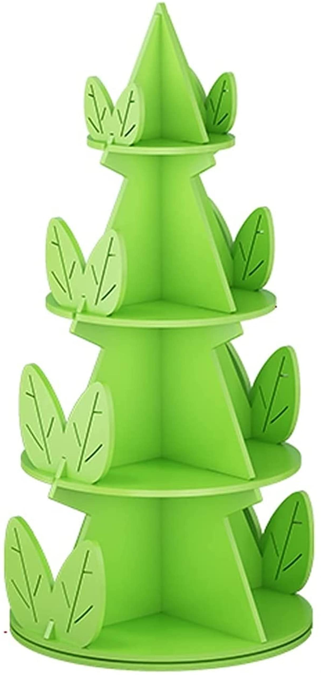 RR&LL 360° Rotating Wooden Bookshelf for Kids - Tree-Shaped Multi-Layer Bookcase with Storage for Bedroom, Living Room & Home Office - Perfect for Organizing Books, Toys & Decor
