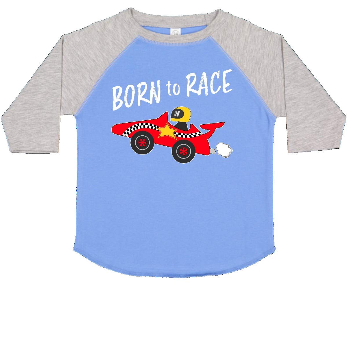 Inktastic Born to Race Red Race Car Toddler T-Shirt - Cute Baby Boy Clothes for Racing Fans, Birthday Gifts & Playtime Outfits