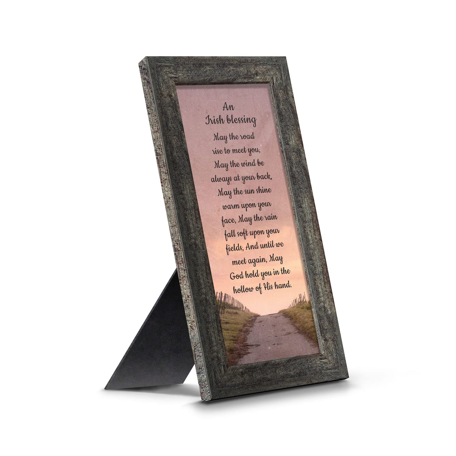 Celtic Irish Blessing Wall Decor - 'May The Road Rise Up to Meet You' Handcrafted Home Sign, Unique Irish Gifts for Women & Housewarming Presents - Perfect for St. Patrick's Day Decor, New Home Blessings & Celtic-Themed Interior Design (7351BW)