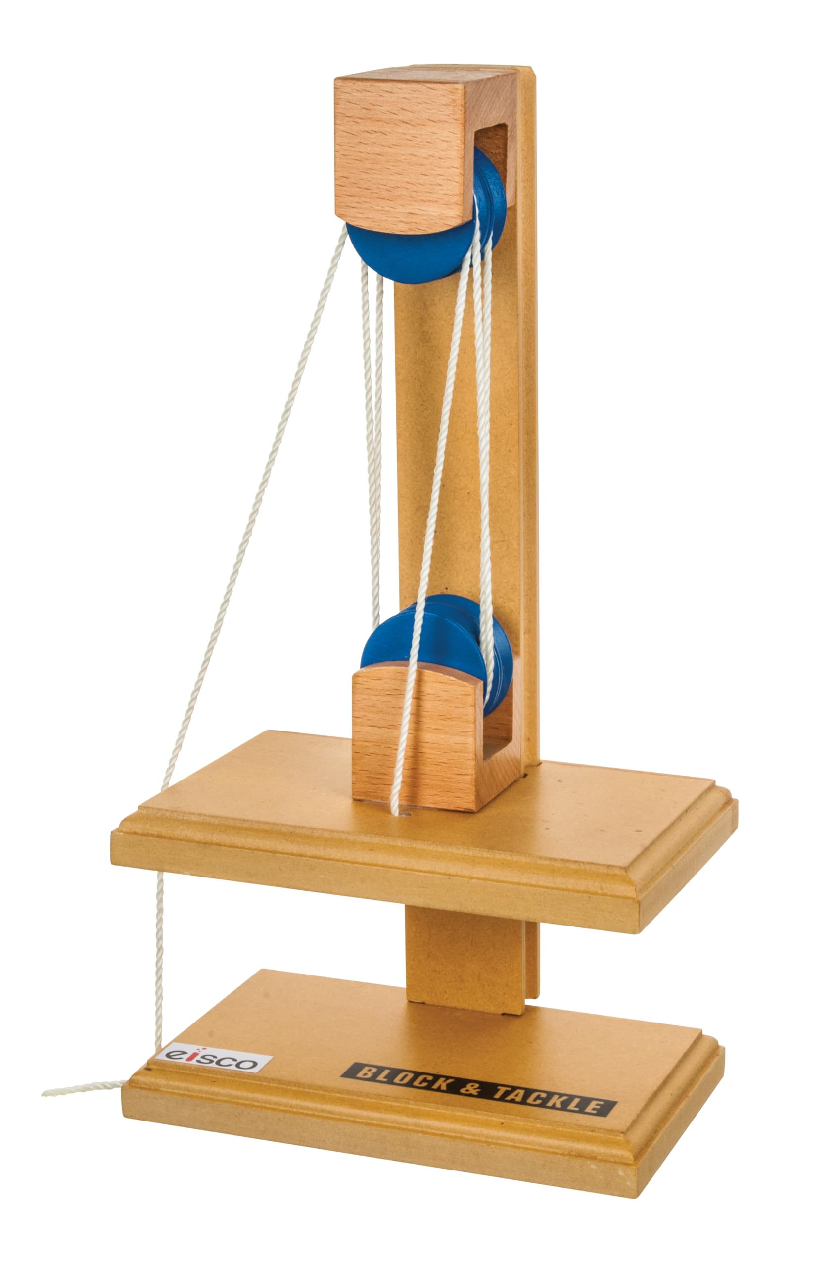 Eisco Labs Block and Tackle Pulley System - Simple Machines for Physics Education - Perfect for Classroom Experiments and STEM Learning Activities