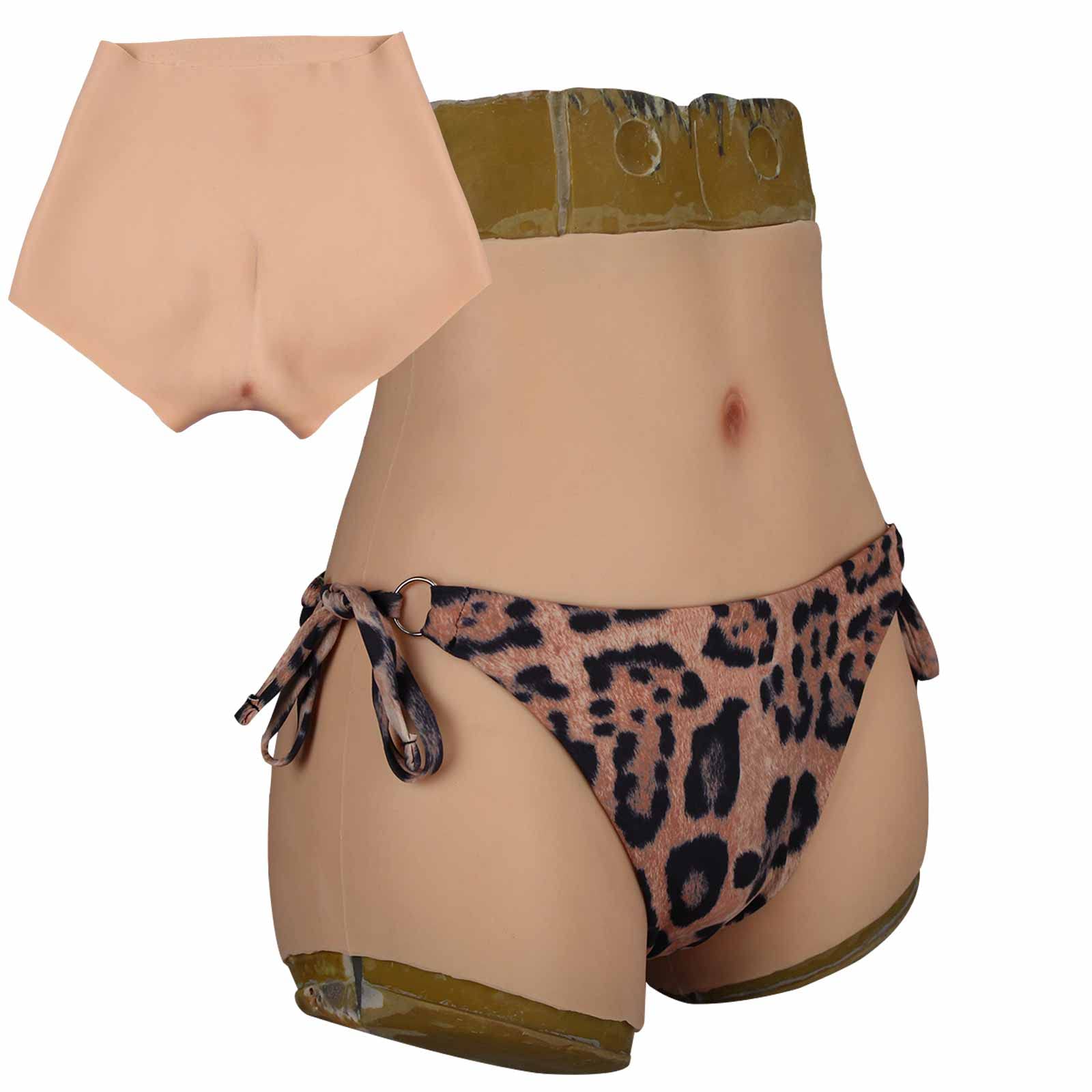 WHG Silicone Fake Vagina Panties - Penetrable Crossdressing Underwear for Men, Transgender & Cosplay - Gaff Thong with Butt Enhancer for Discreet Wear & Intimate Play    Perfect for: Crossdressing, Intimate Roleplay, Discreet Outings, Cosplay & Gender Expression