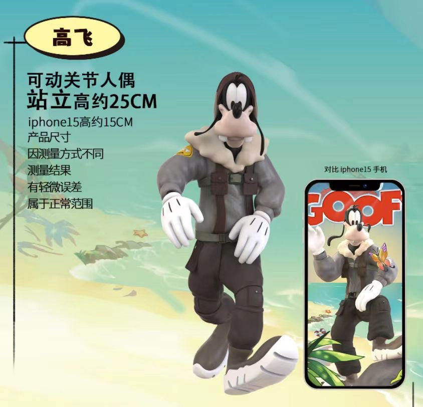 Morstorm Mickey, Donald Duck & Goofy Pilot Series Action Figures - Disney Collectible Toys for Fans & Decor | Perfect for Display, Gifts, and Disney Themed Rooms