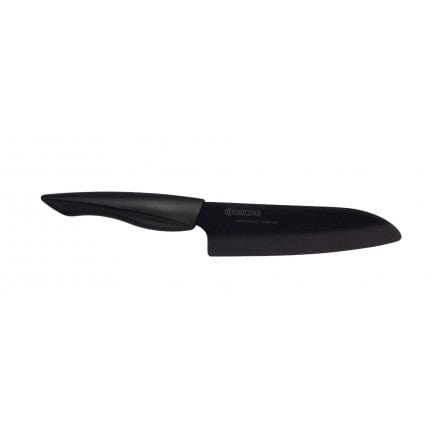 6-Inch Santoku Knife - Premium Japanese Black Blade for Professional Chefs & Home Cooking - Perfect for Slicing, Dicing & Chopping Vegetables, Meat & Fish