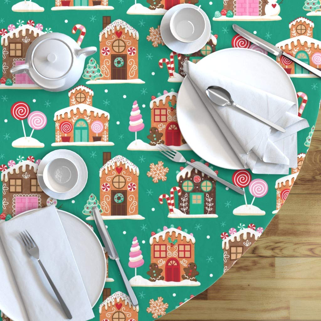 Custom Printed Cotton Sateen Tablecloth 70