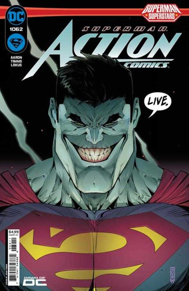 Action Comics #1062 Cover A by John Timms – DC Comics Superhero Graphic Novel | Perfect for Collectors & Comic Book Fans | Read at Home, Display in Office